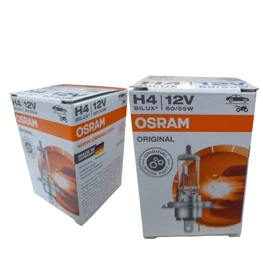 (64193) // لمبة (هالوجين) زئبق  3 شوكة 3 ريشة 12 فولت 60/55 وات (أوسرام) المانى