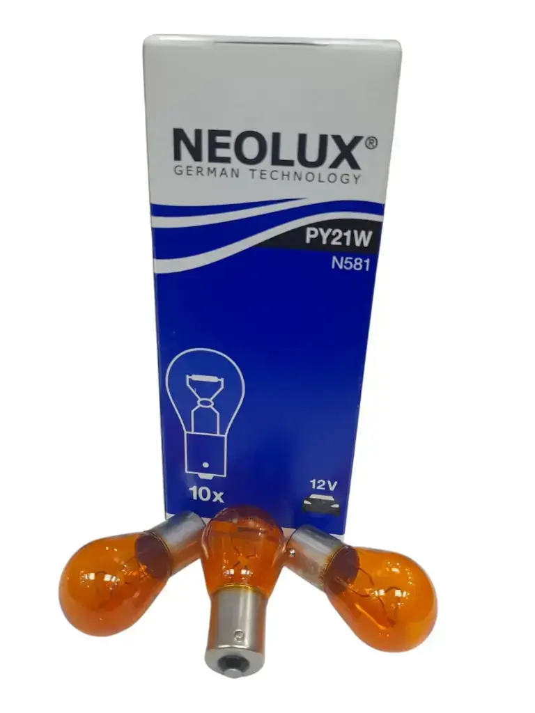 [L270] Lamp 1 Pole PY21W 12V 21W Amber [Neolux by Osram] (Made in Slovakia) (N581) 