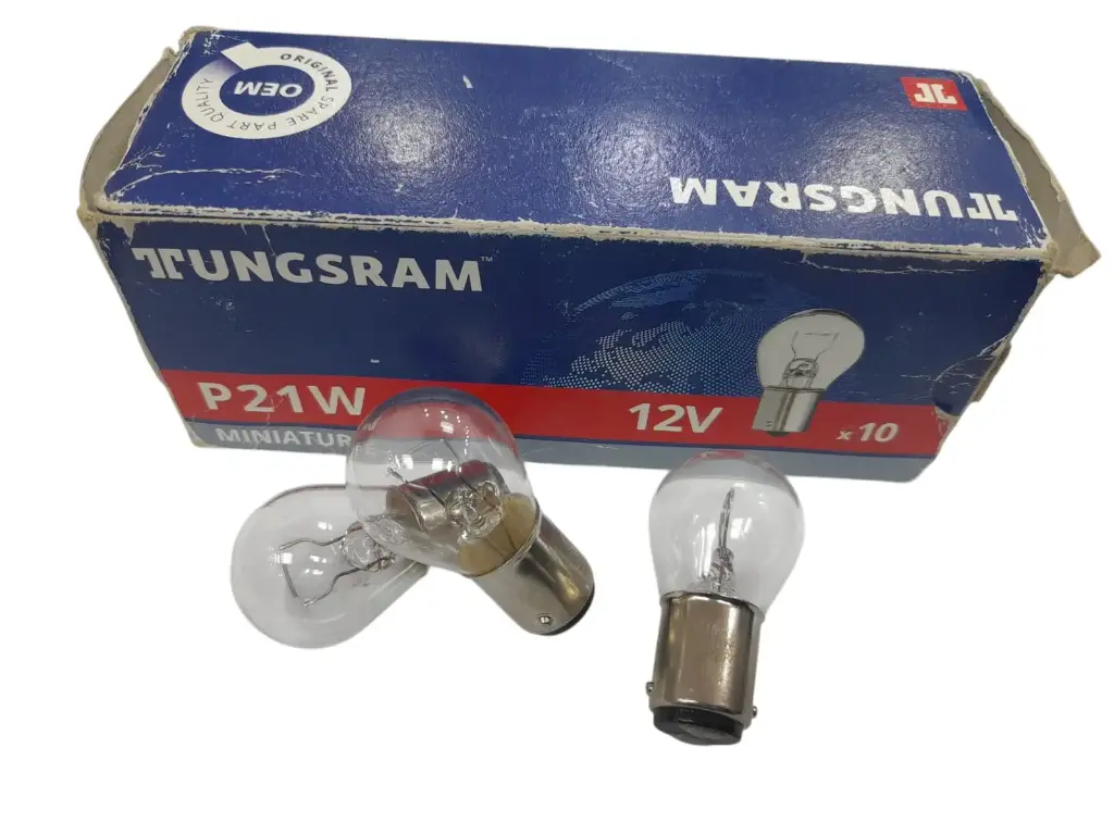 [L006] Lamp 1 Pole P21W 12V 21W (BA15d) [Tungsram] (Made in Hungary) (1058 B10)