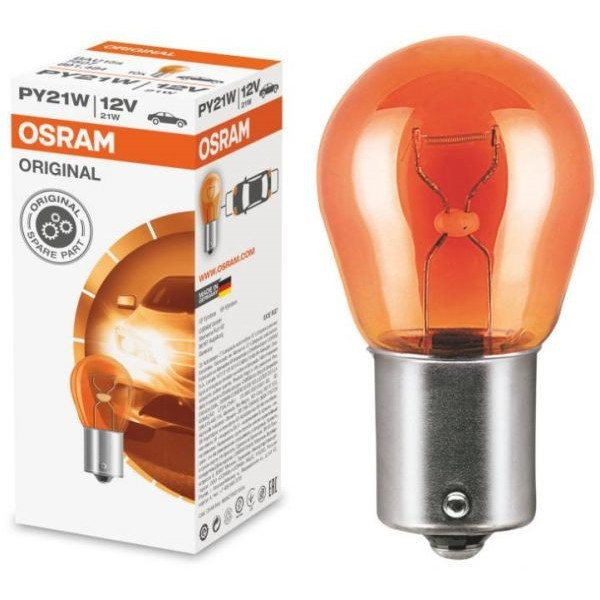 Lamp 1 Pole PY21W 12V 21W Amber [Osram]