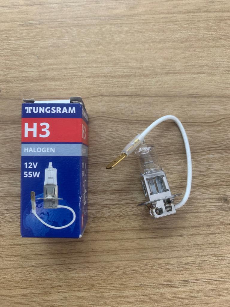Lamp H3 12V 55W (Tungsram) (Made in Hungary) (50340U B1) PK22s