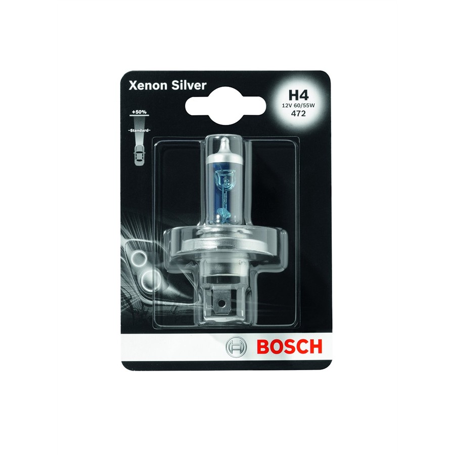 [L046] Lamp H4 + 50% Silver Xenon [Bosch]