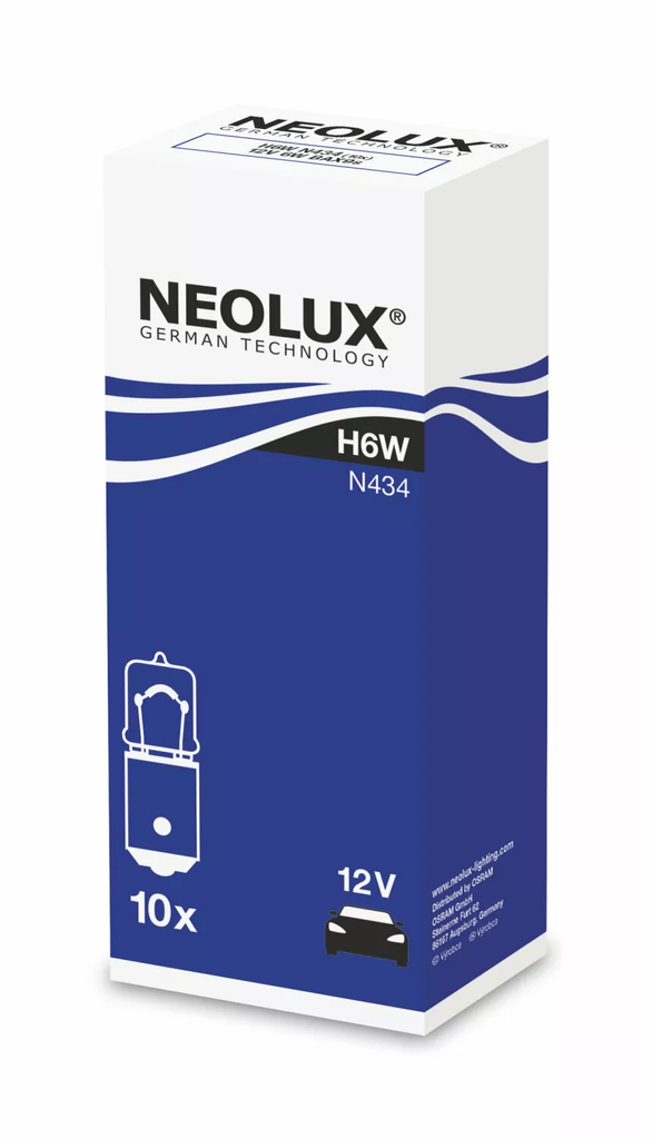 Lamp H6W 12V 6W [Neolux by Osram]