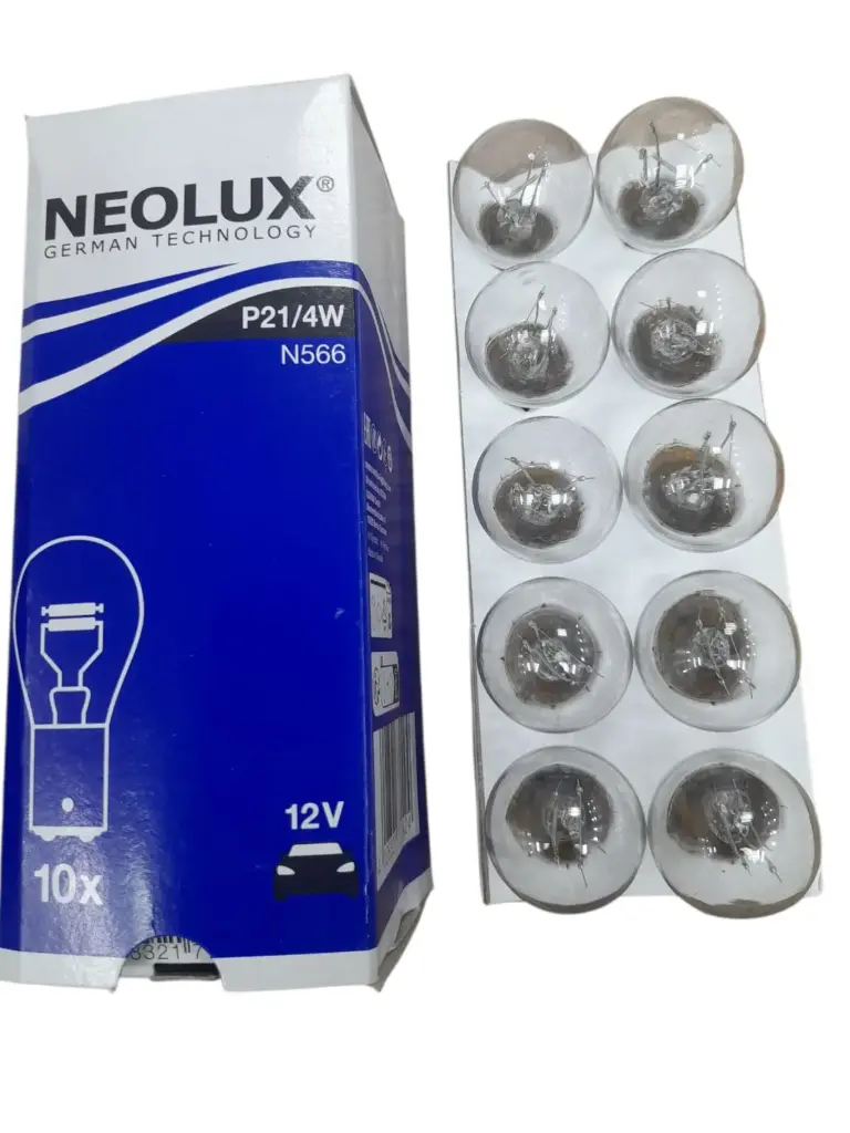 [L256] Lamp 2 Pole P21/4W 12V 21/4W displaced pins [Neolux by Osram] (Made in Slovakia) (N566)