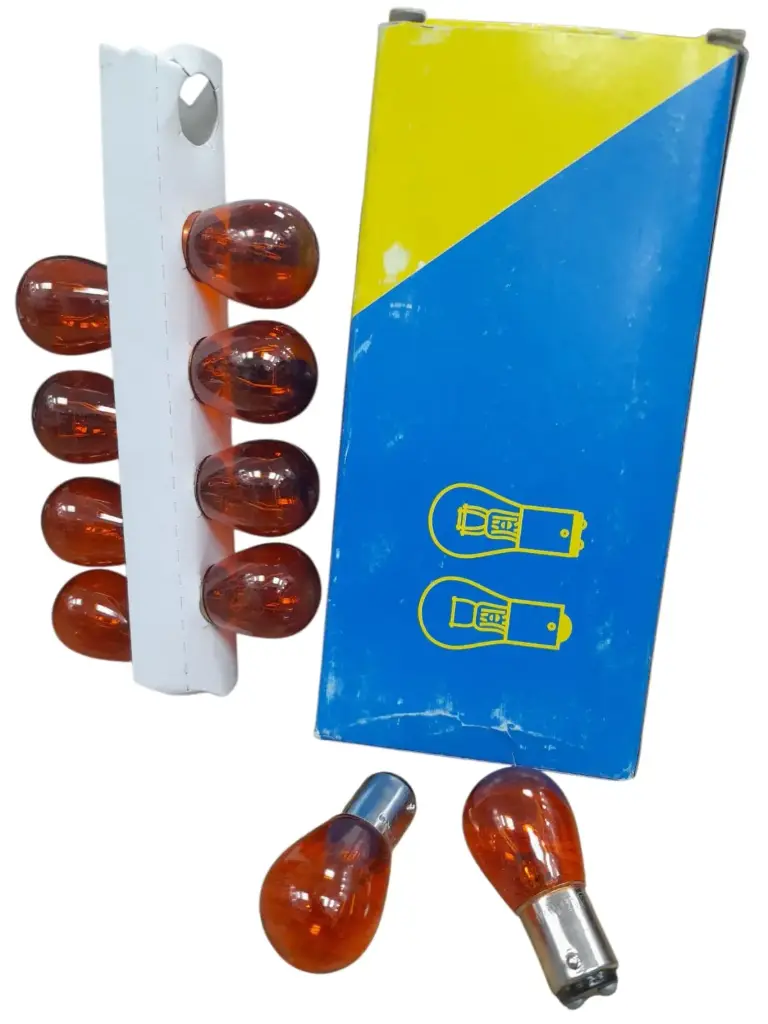 [L281] Lamp 2 Pole PY21W 12V 21/5W Amber [Poli] (Made in China)