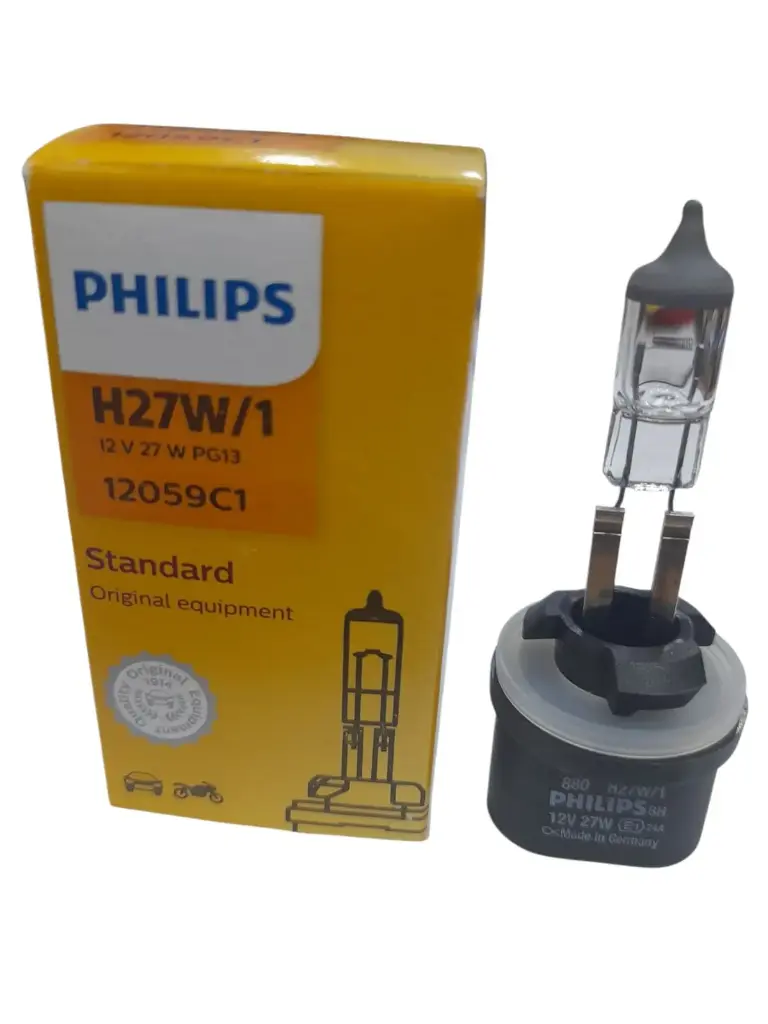 [L434] Lamp Halogen H27W/1 (880) 12V 27W [Philips] (Made in Germany) (12059C1) 