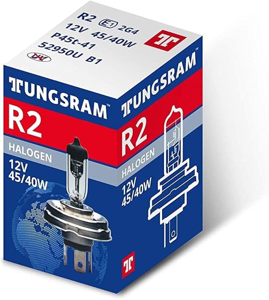 Lamp R2 12 Volt 40/45 Watt Tungsram made in Hungary-