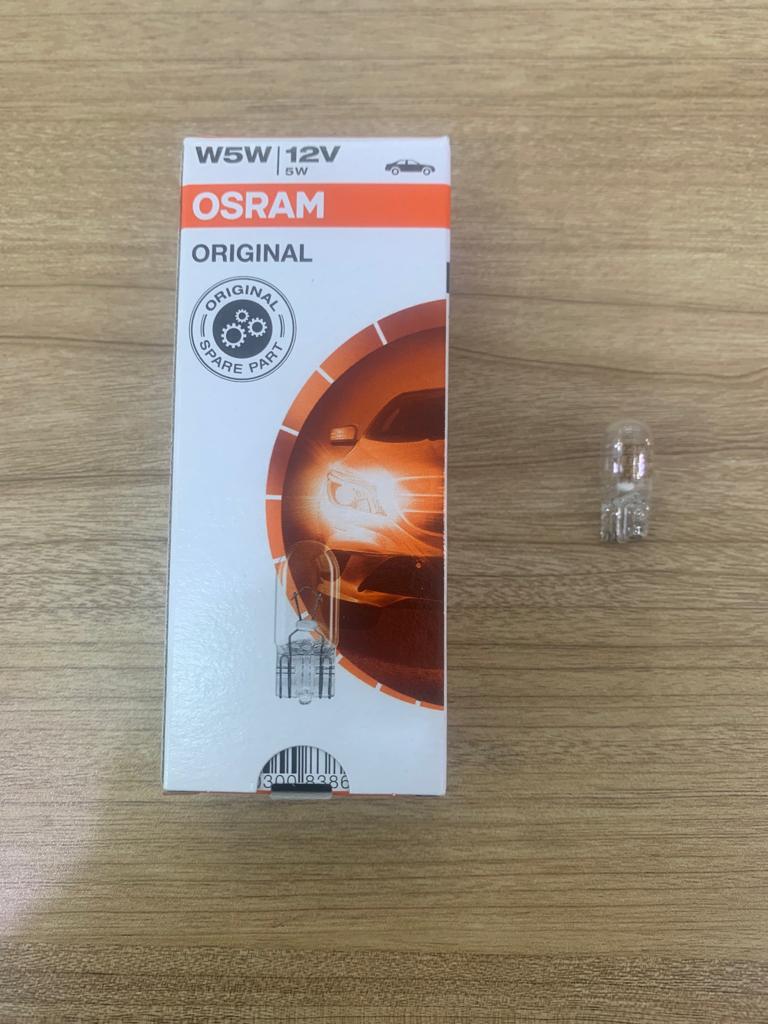 [L194] Lamp 1 Pole W5W 12V 5W [Osram] (Made in Italy) (2825)