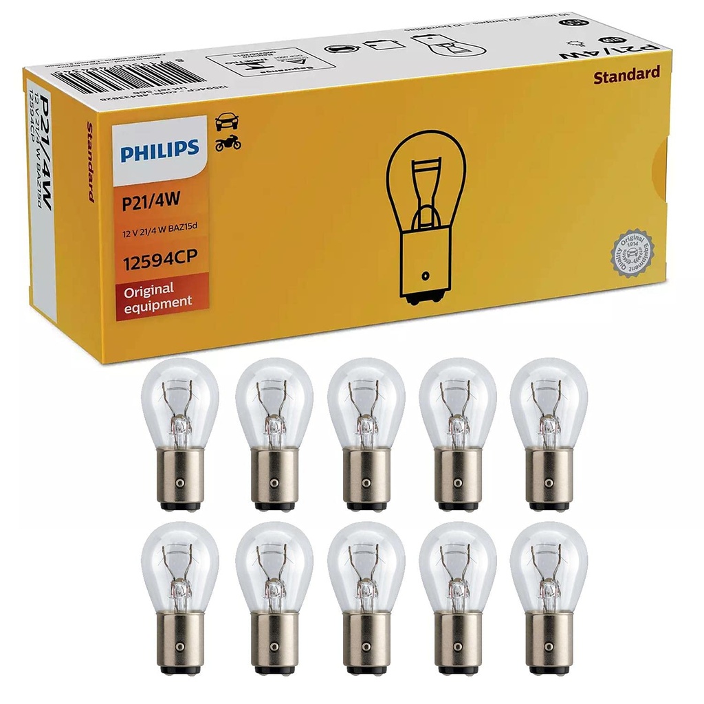 Lamp 2 Pole P21/4W 12V 21/4W [Philips] p03-pl12594cp