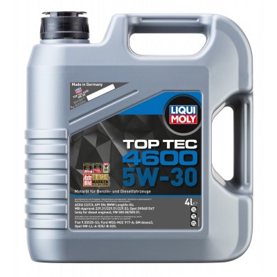 [O482] Liquimoly Engine Oil Top Tec 4600 5W-30 4 liters (Made in Germany) (3763) //