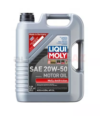 [O416] Liquimoly Engine Oil MOS2 Leichtlauf 20W-50 1 liter (Made in Germany) (1220) //