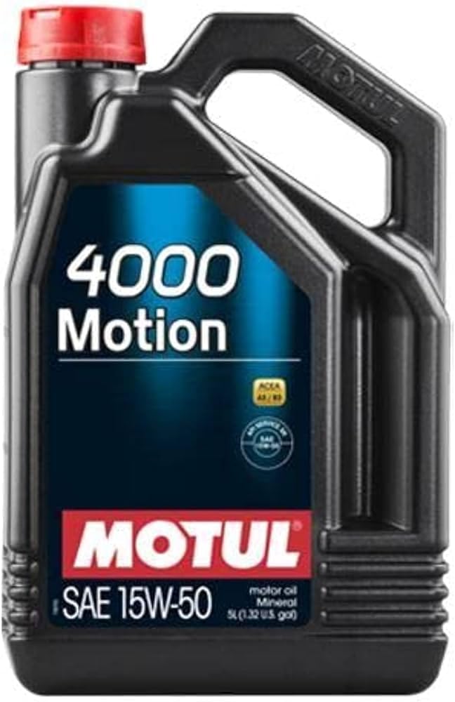 Motul Engine Oil 4000 Motion 15W-50 4 lt (Made in France) //