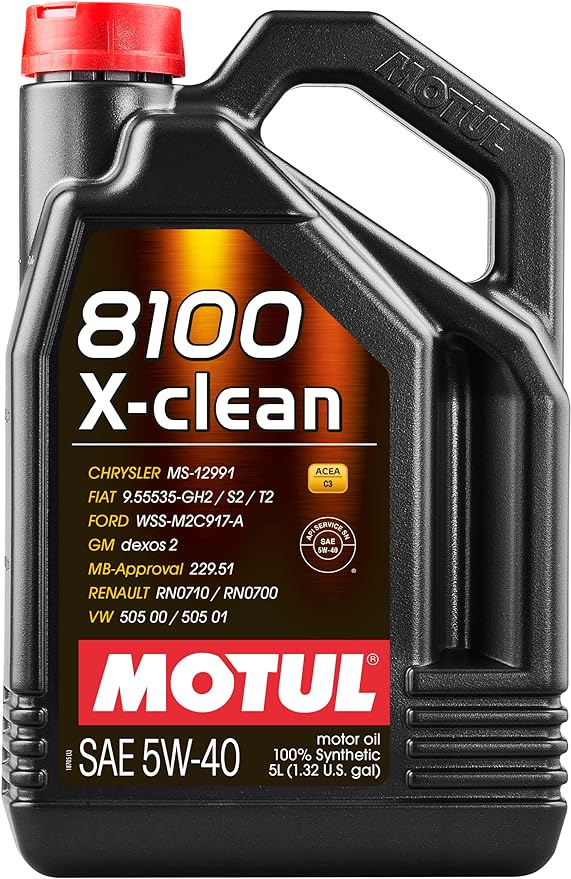 Motul Engine Oil 8100 X-Clean 5W40 5 lt (Made in France) 