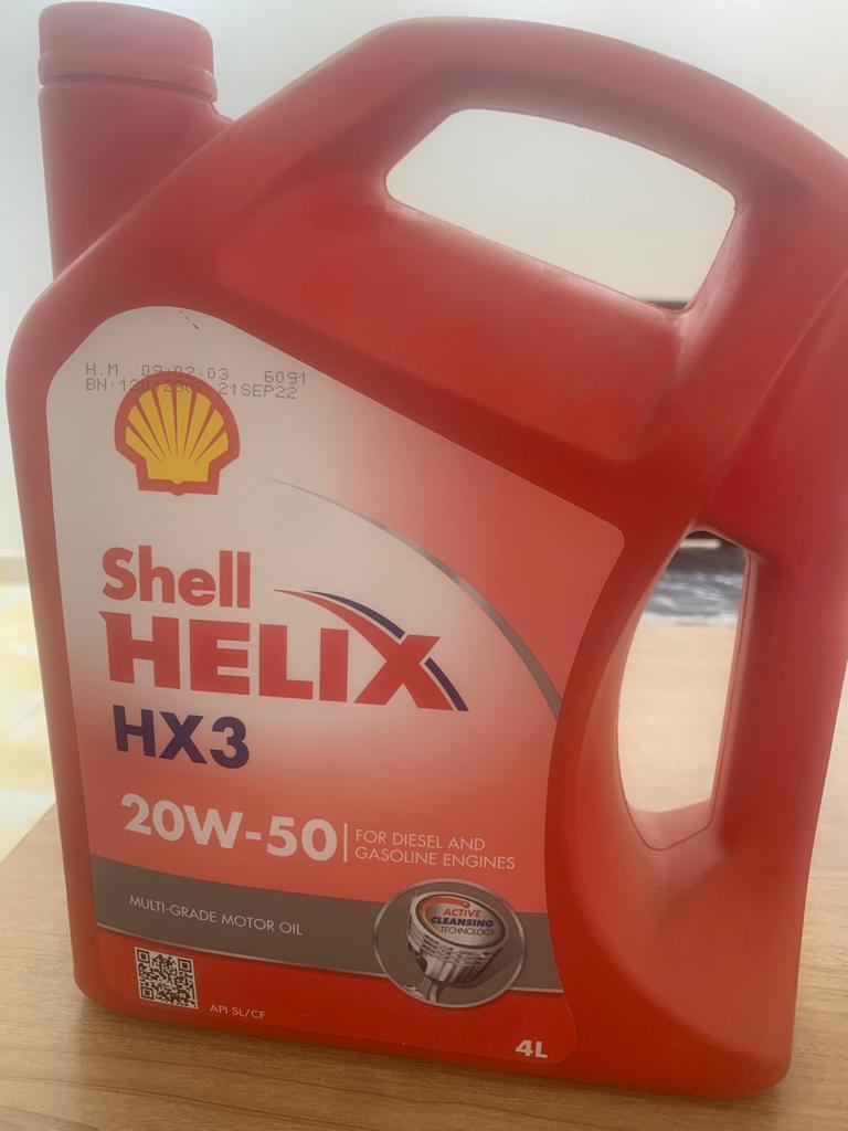 Shell Oil HX3 20W-50 Red 3000Km 4 lt //
