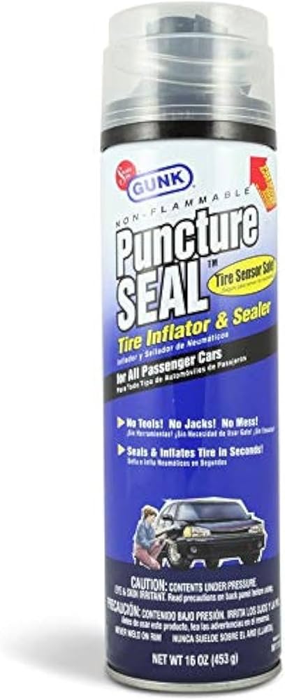 [O360] Tire Inflator and sealer Gunk 4xx gr made in USA-