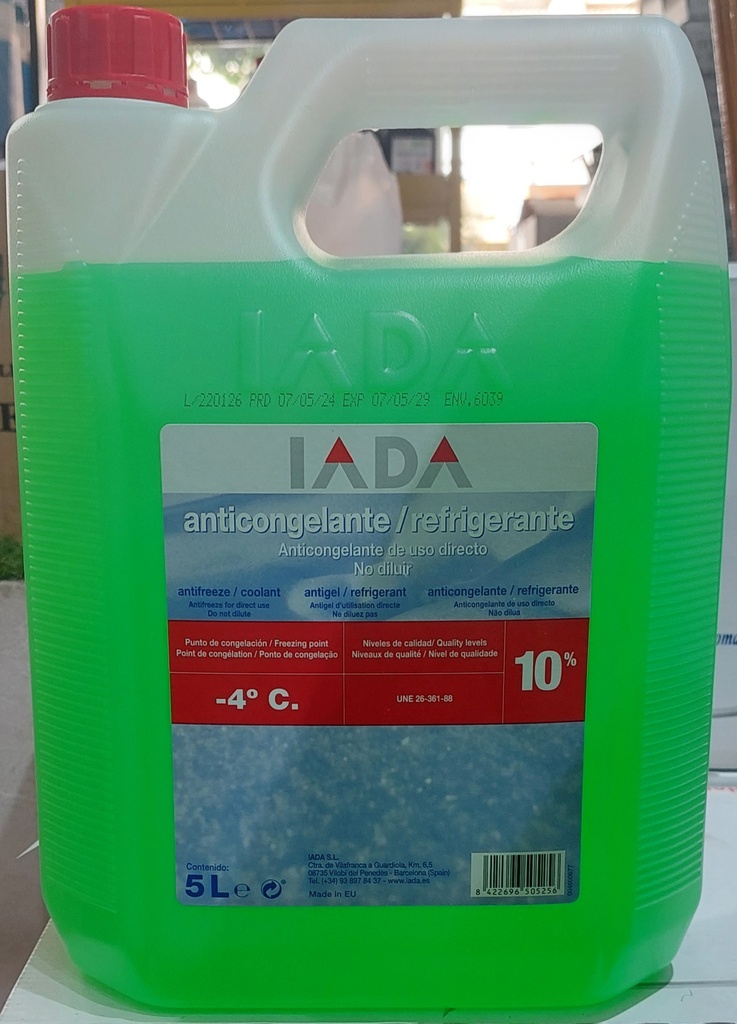 [O252] Coolant Water 10% Green 5 Liter [IADA] 