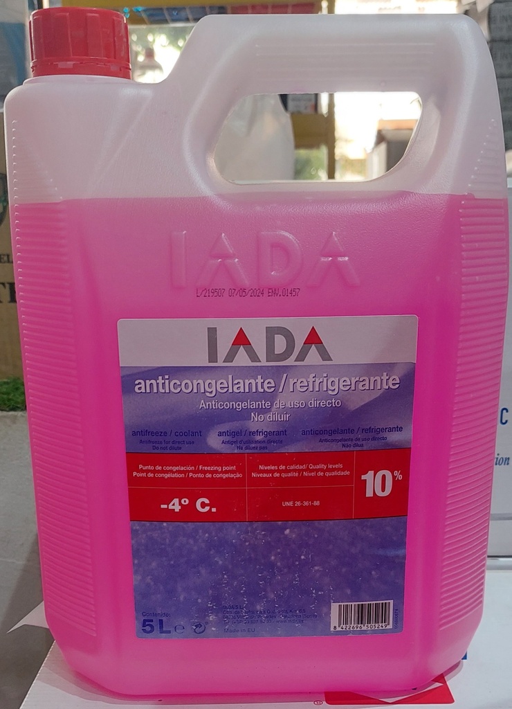 [O253] Coolant water 10% Red 5 Liter [IADA]