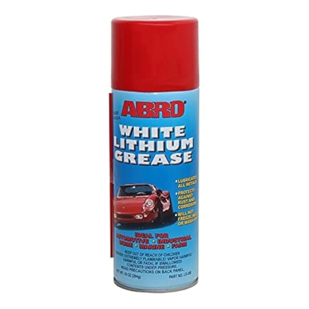 [O175] White Lithium Grease [Abro] 284gm (Made in USA) (LG-380)