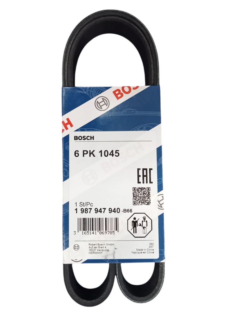 [B318] Belt 6PK1045 [Bosch] (Made in China) (1987947940)