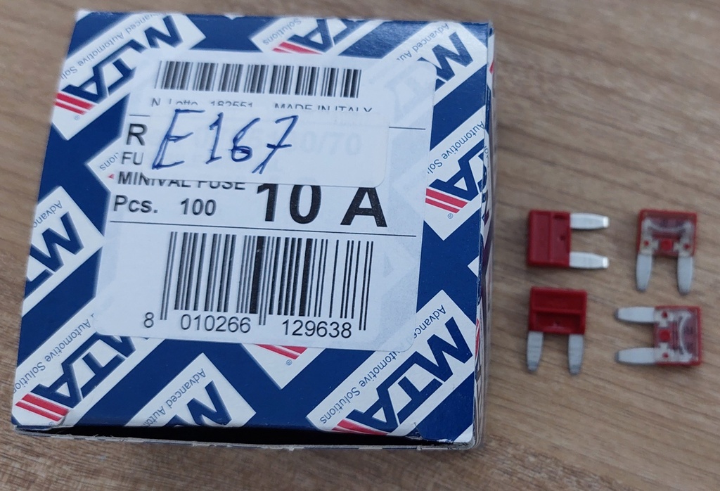 Fuse Micro 10 Amp [MTA] (Made in Italy) 