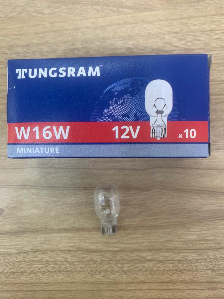 Lamp 1 Pole W16W 12V 16W W2,1x9,5d [Tungsram] (Made in Hungary) (921 B10)