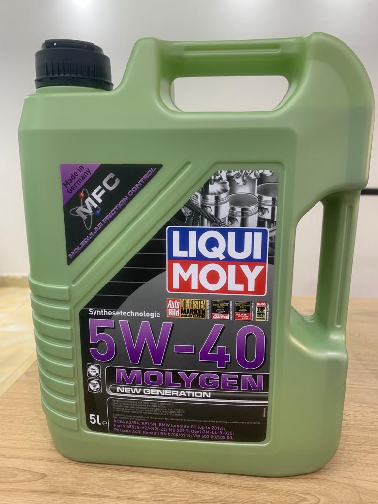 [O386] Liquimoly Engine Oil Molygen New Generation 5W-40 5 liters (Made in Germany) (8536)
