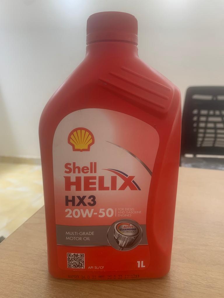 Shell Engine Oil HX3 20W-50 (SL/CF) 3,000 Km (Red) 1lt Multi Grade