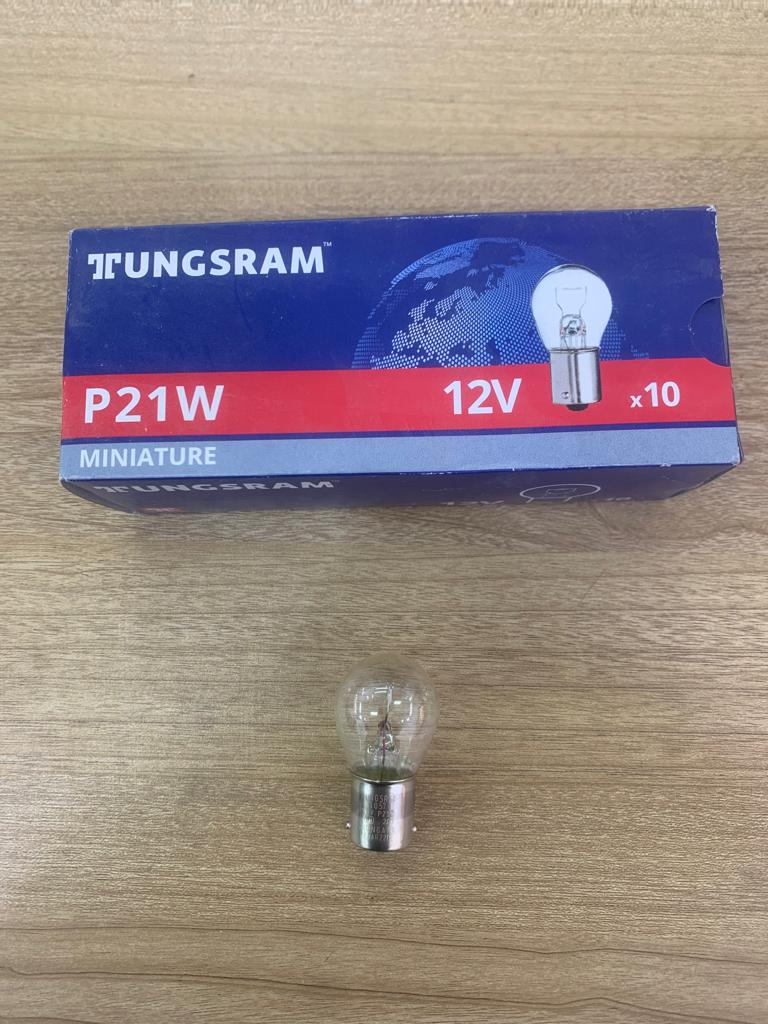 Lamp 1 Pole P21W 12V 21W (BA15s) [Tungsram] (Made in Hungary) (1057 B10)