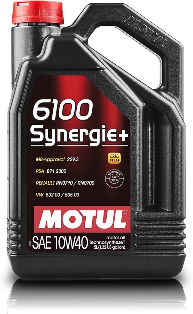 Motul Engine Oil 6100 Synergie+ 10W-40 5 lt (Made in France) //