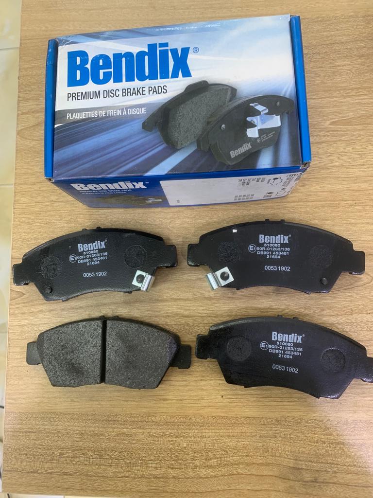 Brake Pads Set Front Honda Civic 2001 [Bendix] (Made in India) (510080)