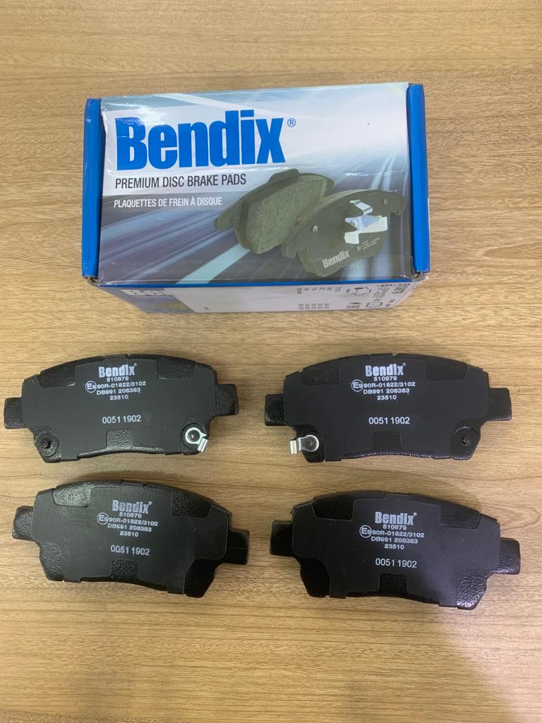 Brake Pads Set Front Toyota Corolla 2001 [Bendix] (Made in India) (510879)