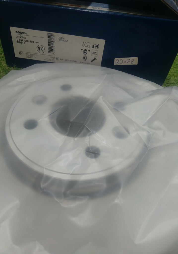 Brake Disc Front Renault Megane 2 [Bosch] (Made in China) (0986478590) 