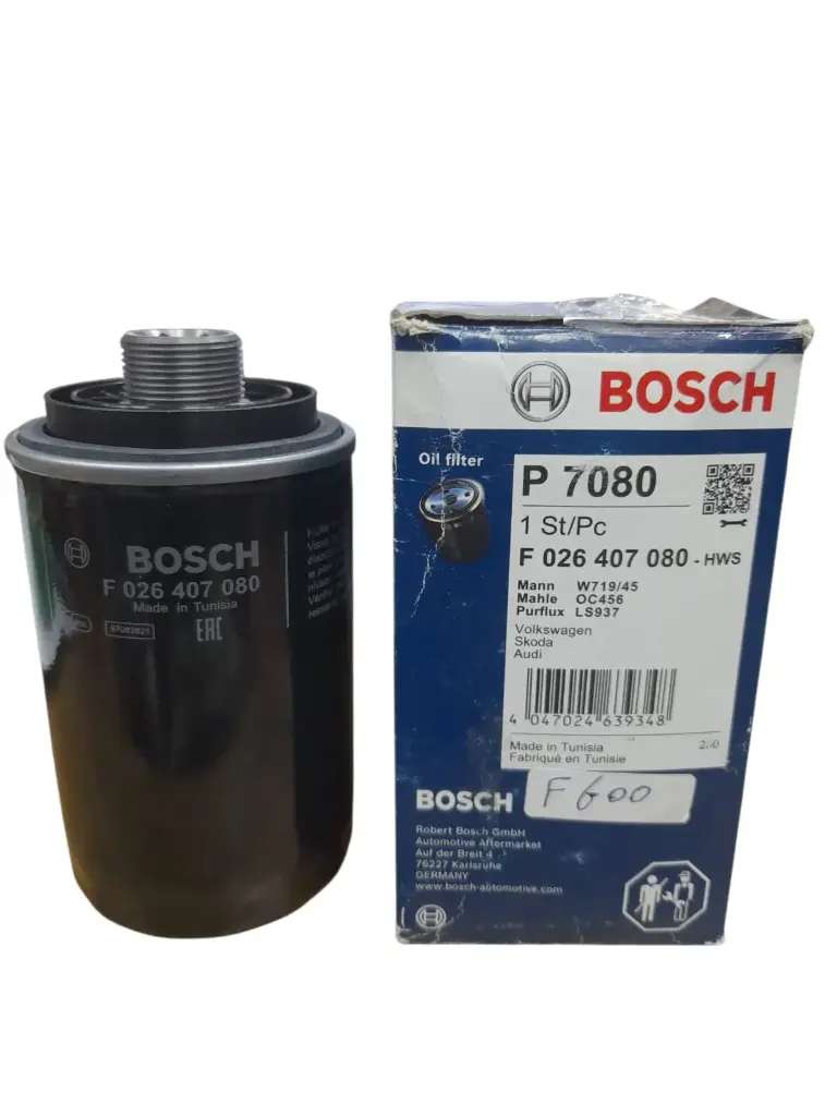 [F600] Oil Filter VW 2000 Turbo [Bosch] (P7080) (F026407080)