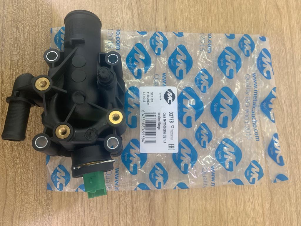 Thermostat Elbow Peugeot 307 / Citroen C4 [Metalcaucho] (Made in Spain) (MET-03778) 