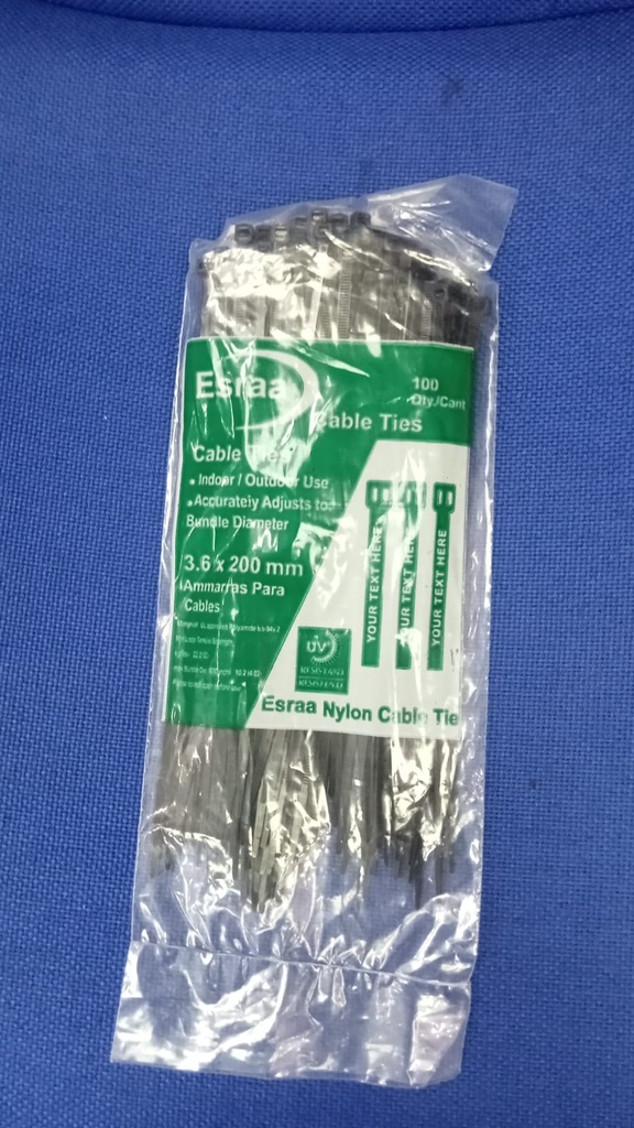 Tie Wrap 20cm Black [Esraa or el agami](made in china)