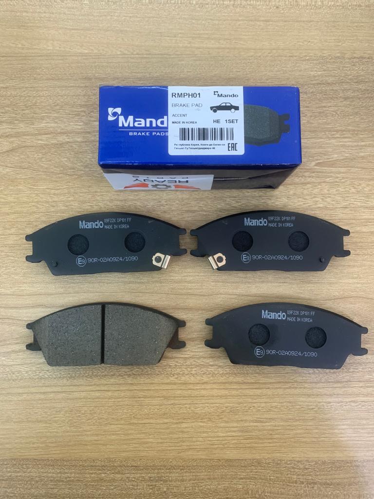 Brake Pads Set Front Hyundai Verna / Excel / Accent [Mando] (Made in Korea) (RMPH01) 