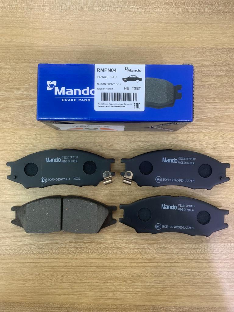 Brake Pads Set Front Nissan Sunny N16 [Mando] (Made in Korea) (RMPN04) 