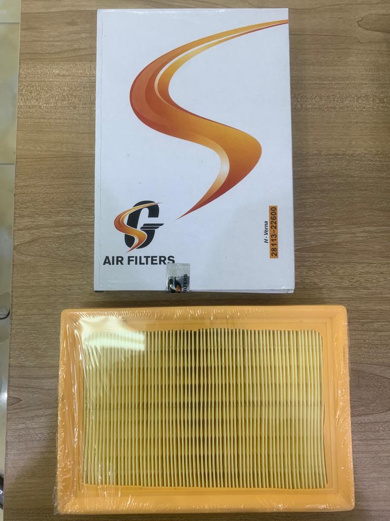 [F104] Air Filter Hyundai Verna [SG] (Made in Egypt) (28113-22600)