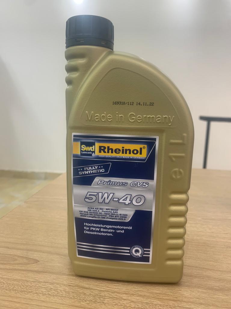 Rheinol Engine Oil 5W-40 Primus CVS 1lt (Made in Germany)