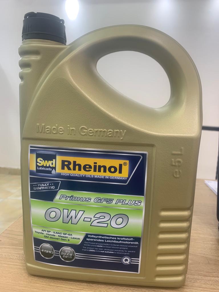 Rheinol Engine Oil 0W-20 Primus GF5 Plus 5lt (Made in Germany) 