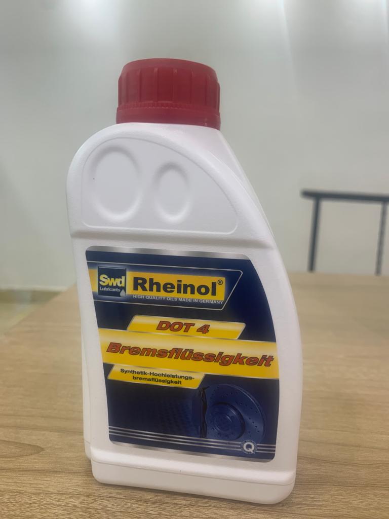 [O653] Rheinol Brake Fluid Dot 4 500ml (Made in Germany) 