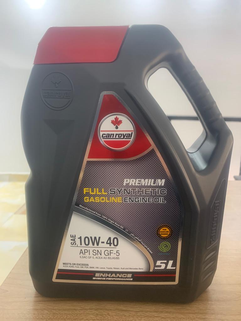 Can Royal 10W40 Fully Synthetic 5 liters (Made in Oman) //