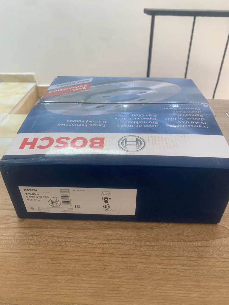 [BD048] Brake Disc Front Mitsubishi Lancer Shark [Bosch] (Made in China) (0986479783) (BD1613) 