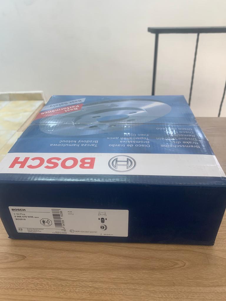[BD049] Brake Disc Front Hyundai Accent RB / Kia Rio [Bosch] (Made in China) (0986479W05) (BD2519)