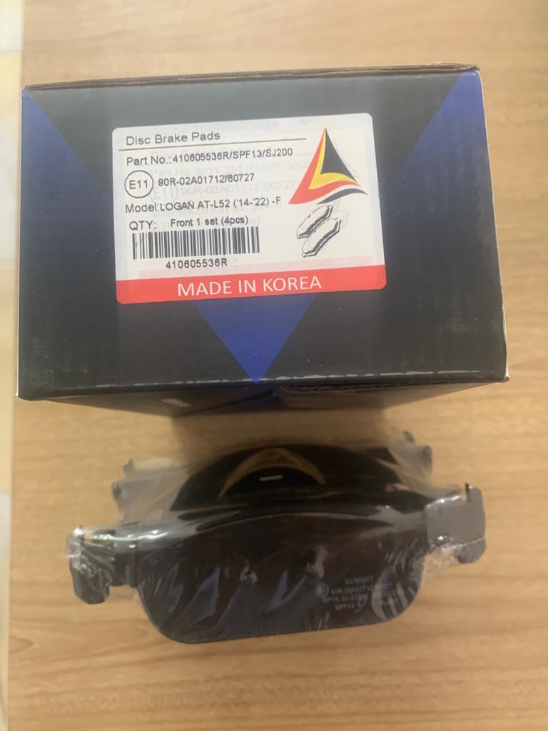 Brake Pads Set Front Renault Logan Big [Summit] (Made in Korea) (410605536R)