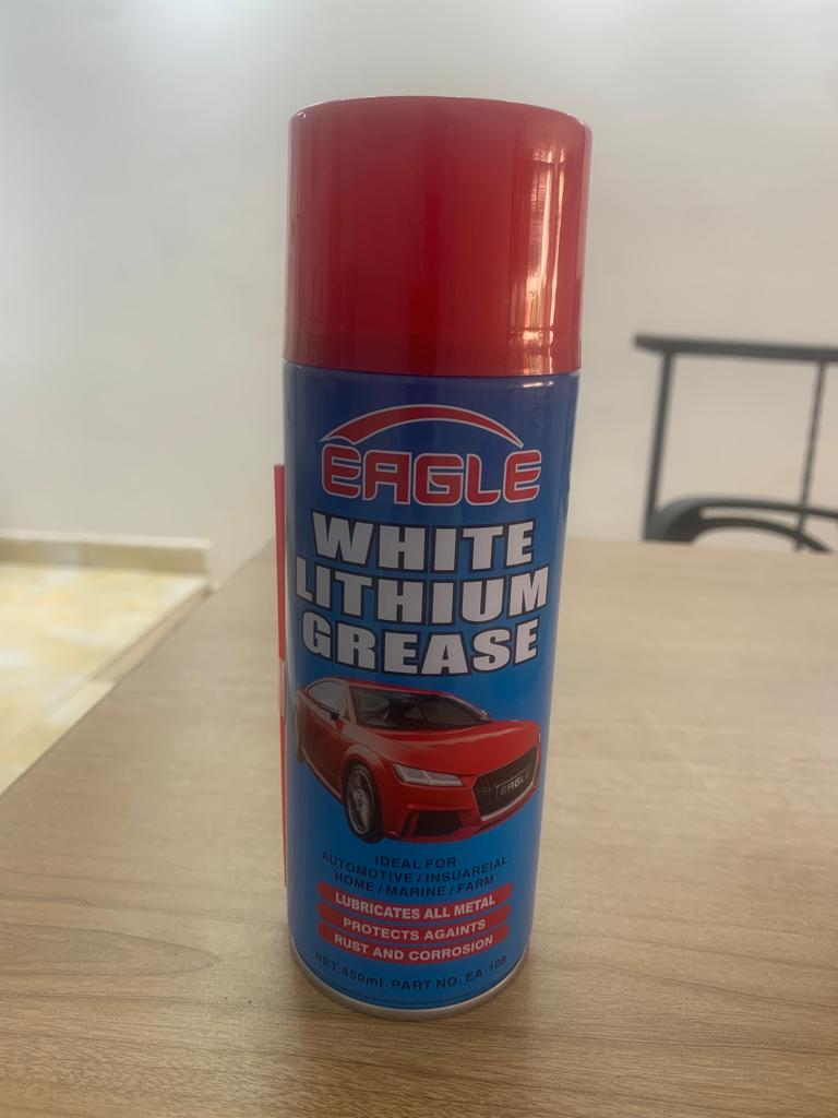 [O669] White Lithium Grease Spray 450ml [Eagle] (Made in China)
