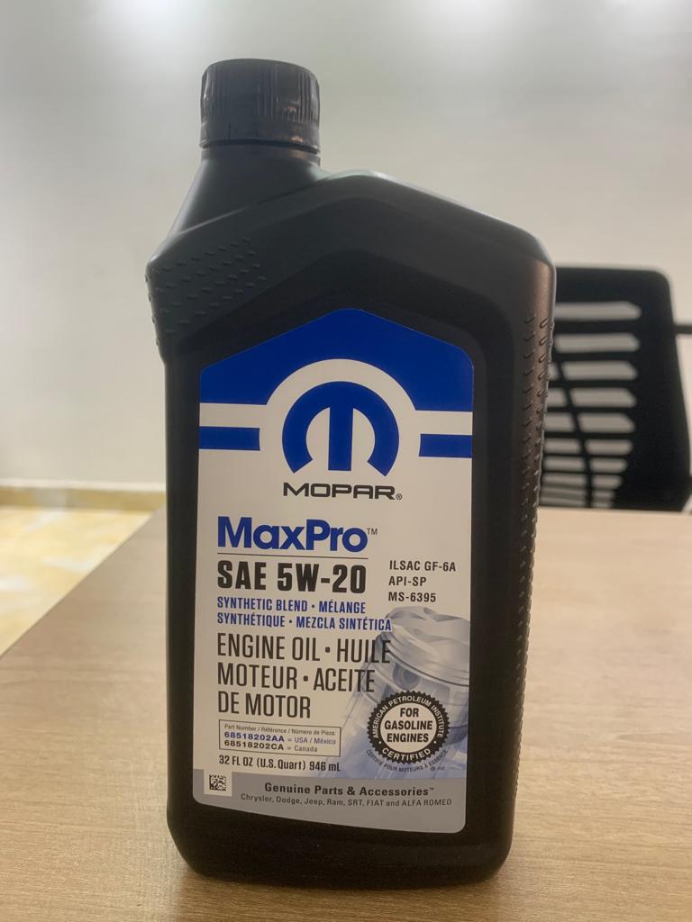 Mopar Engine Oil MaxPro SAE 5W-20 1lt //