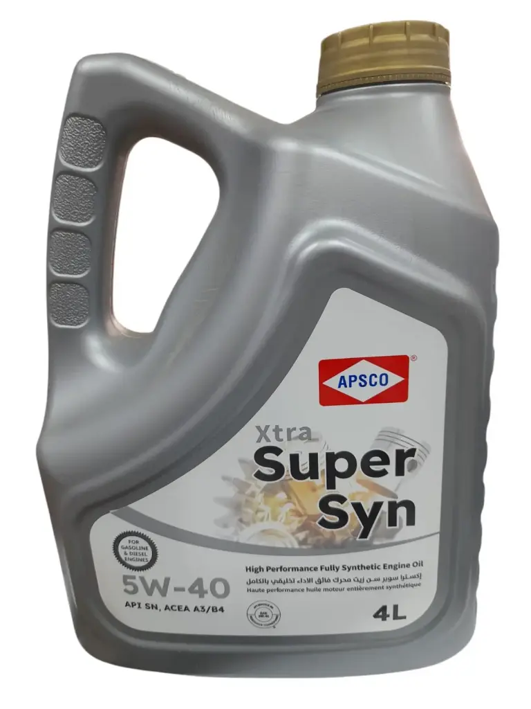 APSCO Engine Oil 5W40 4 Liter (made in Saudi Arabia) 