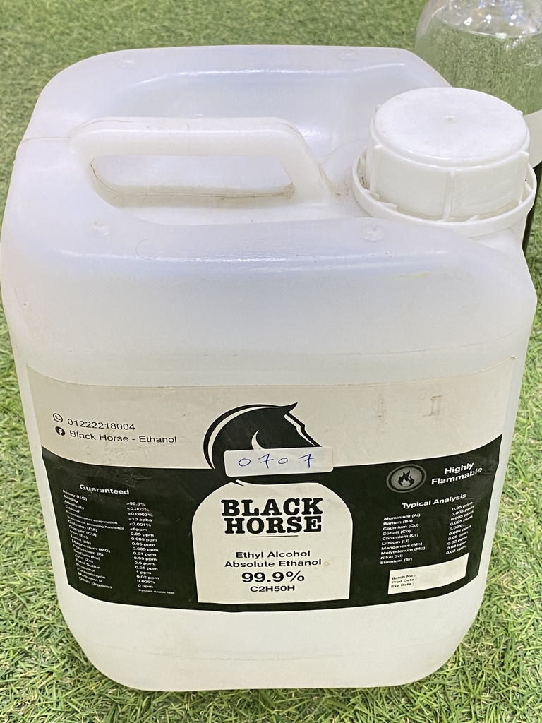 Ethanol 99.9% 5 lt [Black Horse] (made in Egypt)