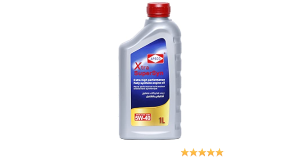 زيت محركات APSCO 5W40 سعة 1 لتر (صنع في المملكة العربية السعودية)